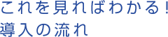 これを見ればわかる！導入の流れ